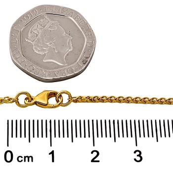 18ct gold 5.9g 18 inch Spiga Chain